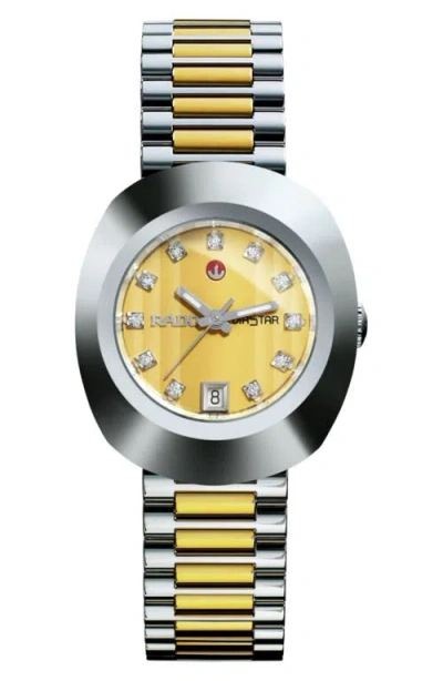 Rado The Original Automatic Bracelet Watch, 27.3mm In Silver/gold