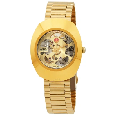 Rado The Original Automatic Gold Dial Men's Watch R12064253 In Gold / Gold Tone / Yellow