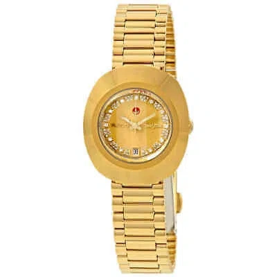 Pre-owned Rado The Original S Automatic Gold Dial Ladies Watch R12416673
