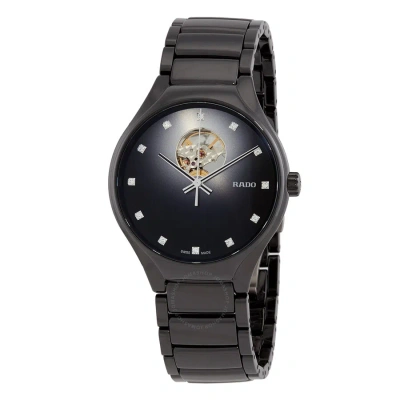 Rado True Round Secret Diamonds Automatic Black Dial Unisex Watch R27107732