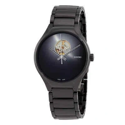 Pre-owned Rado True Secret Automatic Black Dial Men's Watch R27107152