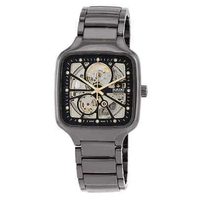 Pre-owned Rado True Square Automatic Diamond Unisex Watch R27086712