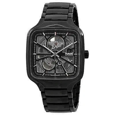 Pre-owned Rado True Square Automatic Open Heart Unisex Watch R27086152