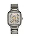 Rado True Square Open Heart Sparkling Watch, 38mm X 38mm In Silver