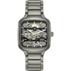 Rado True Square Skeleton Automatic Ceramic Bracelet Watch, 38mm