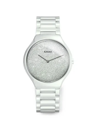 Rado True Thinline 39mm Watch In Transparent