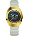 Rado Unisex Swiss Automatic Diastar Original X Tej Chauhan Special Edition White Rubber Strap Watch 38mm