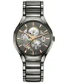 Rado Unisex Swiss Automatic True Gray Plasma Titanium Bracelet Watch 40mm In No Color