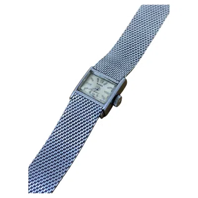 Pre-owned Rado Vintage 1960's Swiss Manual S/steel Integrated Mesh Bracelet Watch In Multi