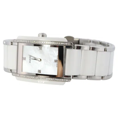 Pre-owned Rado Watch.  Ceramic Diamond Ladies.  Integral Mop Diamond Dial In Multi