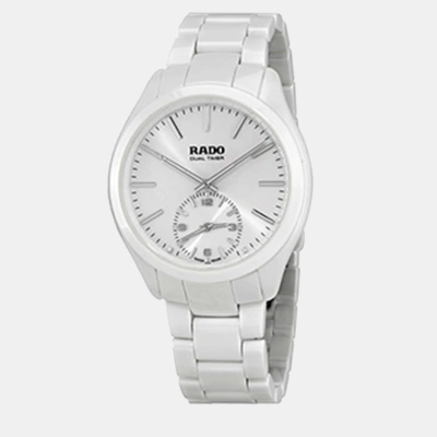 Pre-owned Rado White Ceramic Watch 42 Mm