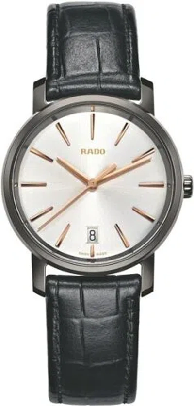 Pre-owned Rado Women's Diamaster Titanium And Ceramic 33mm Quartz Watch