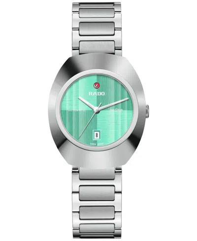 RADO WOMEN'S SWISS AUTOMATIC DIASTAR ORIGINAL STAINLESS STEEL BRACELET WATCH 30MM