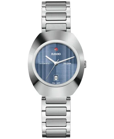 RADO WOMEN'S SWISS AUTOMATIC DIASTAR ORIGINAL STAINLESS STEEL BRACELET WATCH 30MM