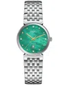 Rado Women's Swiss Florence Diamond (1/20 Ct. T.w.) Stainless Steel Bracelet Watch 38mm In No Color