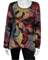 Radzoli Abstract Top In Red Multi In Multi