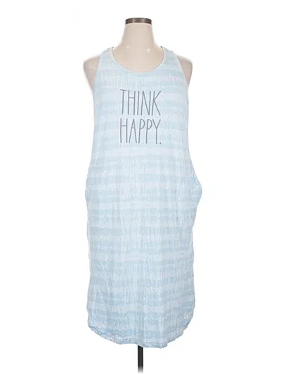 Pre-owned Rae Dunn Casual Dress In Blue
