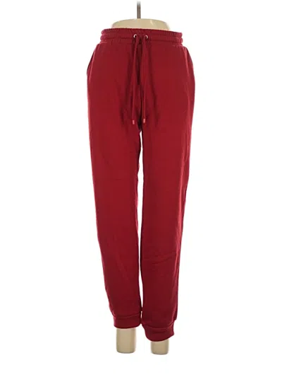 Pre-owned Rae Dunn Casual Pants In Burgundy