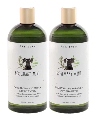 RAE DUNN RAE DUNN DEODORIZING FORMULA ROSEMARY MINT PET SHAMPOO 2-PACK
