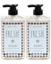 Rae Dunn Fresh. Coconut Mint Deodorizing Pet Shampoo 2-pack
