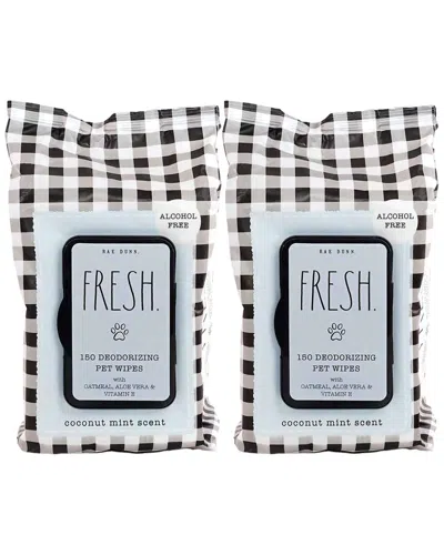 RAE DUNN RAE DUNN FRESH. COCONUT MINT DEODORIZING PET WIPES 2-PACK