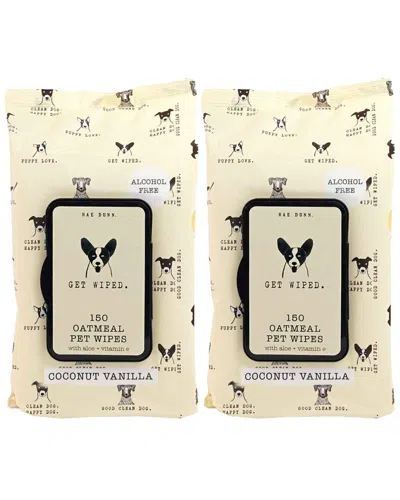 RAE DUNN RAE DUNN GET WIPED. COCONUT VANILLA PET WIPES 2-PACK