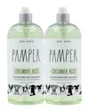 Rae Dunn Pamper. Cucumber Aloe Hydrating Pet Shampoo 2-pack