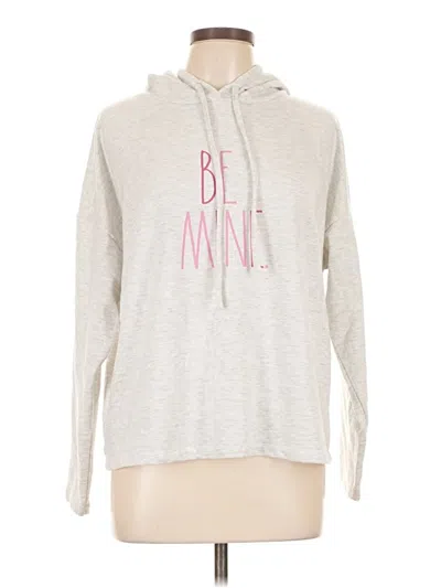 Pre-owned Rae Dunn Pullover Hoodie In Silver