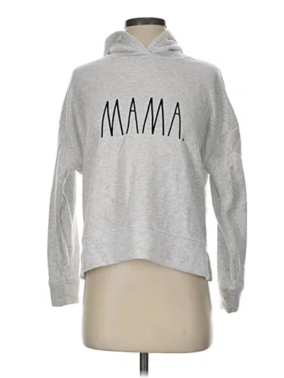 Pre-owned Rae Dunn Pullover Hoodie In Silver