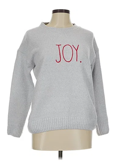 Pre-owned Rae Dunn Pullover Sweater In Gray