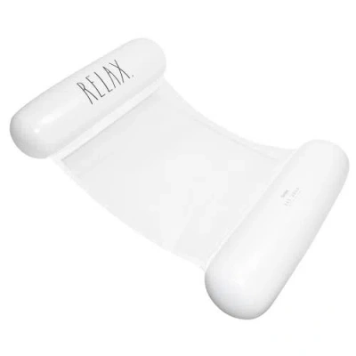Rae Dunn Relax Hammock Pool Lounge 54"x 28" In White