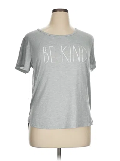 Pre-owned Rae Dunn Short Sleeve T-shirt In Gray