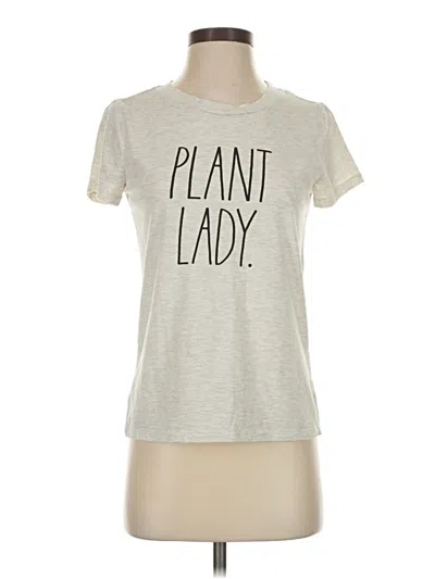 Pre-owned Rae Dunn Short Sleeve T-shirt In Gray