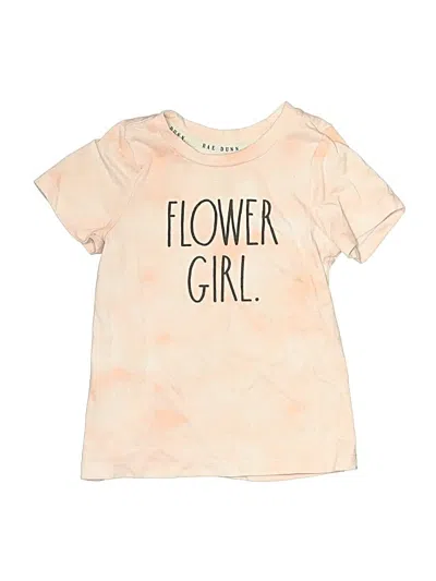 Pre-owned Rae Dunn Kids' Short Sleeve T-shirt In Pink