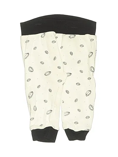 Pre-owned Rae Dunn Babies' Snow Pants With Bib In Ivory