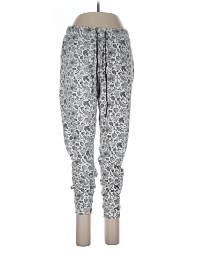 Pre-owned Rae Dunn Sweatpants In Silver