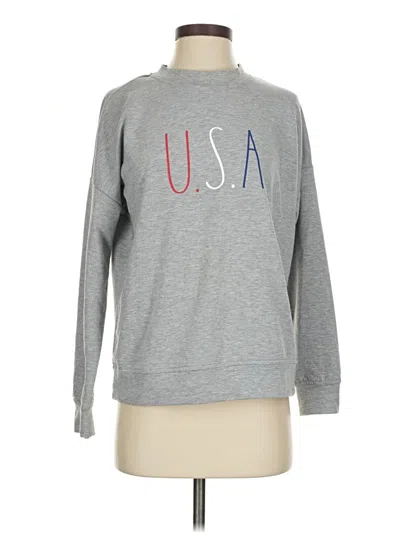 Pre-owned Rae Dunn Sweatshirt In Gray