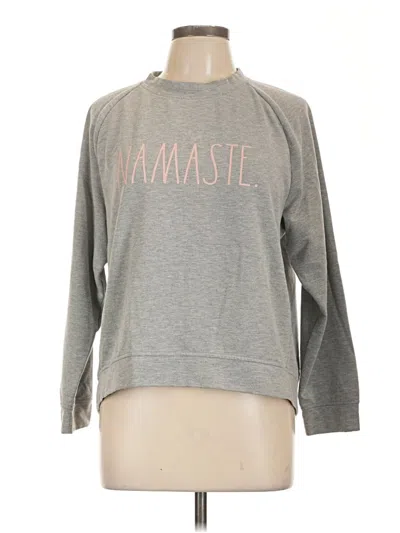 Pre-owned Rae Dunn Sweatshirt In Gray
