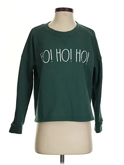 Pre-owned Rae Dunn Sweatshirt In Green