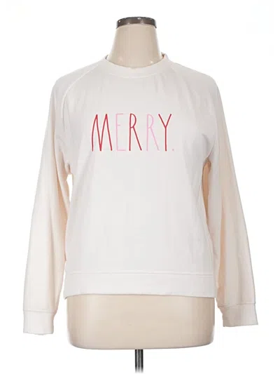 Pre-owned Rae Dunn Sweatshirt In Ivory