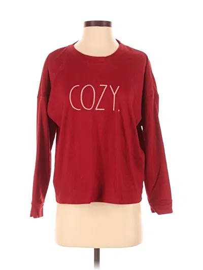 Pre-owned Rae Dunn Sweatshirt In Red