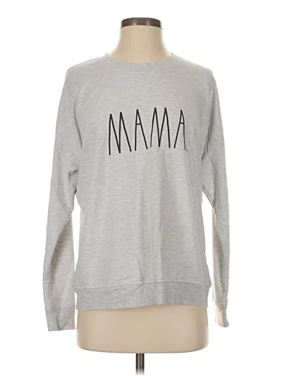 Pre-owned Rae Dunn Sweatshirt In Silver
