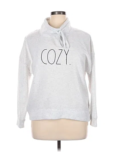 Pre-owned Rae Dunn Sweatshirt In Silver