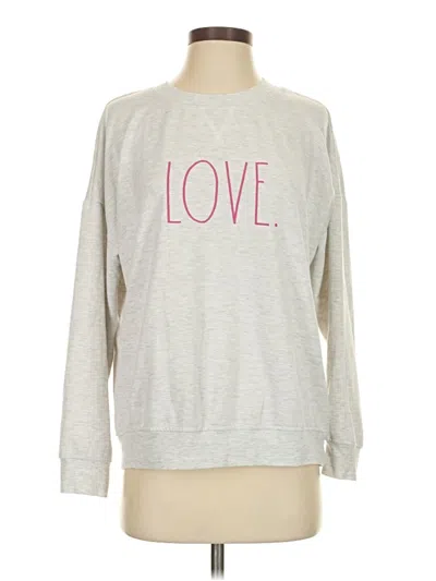 Pre-owned Rae Dunn Sweatshirt In Silver