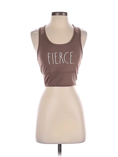 Pre-owned Rae Dunn Tank Top Brown Halter Neckline Tops