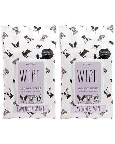 RAE DUNN RAE DUNN WIPE. LAVENDER MINT PET WIPES WITH ALOE & VITAMIN E