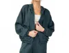 Rae Mode Adore Zip-up Hoodie In Green In Blue