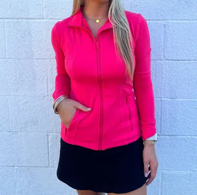Rae Mode Brisk Mornings Butter Soft Jacket In Flamingo Pink In Multi