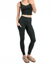 Rae Mode Butter Basic Legging With Pockets In Black In Black