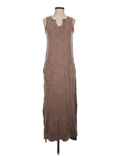 Pre-owned Rae Mode Casual Dress In Brown